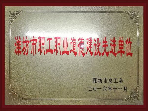 濰坊市職工職業(yè)道德建設先進單位